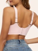 1Pc Elegant Nylon Wireless Bra For Women - Seamless, No Underwire, Removable Pads, Adjustable Straps, High Softness, Breathable, Anti-Sagging, Comfortable, Shockproof For Yoga, Pilates, Fitness, Running, Daily Wear - All Seasons Suitable - Image 7