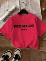 Letter Print T-Shirt, Short Sleeve Crew Neck Casual Top, Women'S Clothing - Image 2