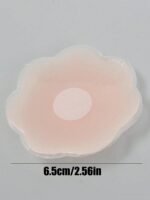 12Pcs Reusable Strapless Seamless Self-Adhesive Breast Patches - Silicone Floral Embellished Pasties For Women, High Elasticity Sporty Style, Hand Wash Only, Elegant Collection, Breast Pads, Wardrobe Essential, Stylish Undergarment, Comfortable Fit, Adhesive Covers, Special Occasions - Image 7