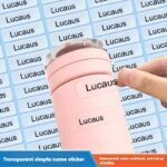 Personalized Custom Transparent Name Tags, Waterproof Material, 45-999Pcs Set, Suitable For Paper Labeling, Numbering, School Supplies, Office Essentials