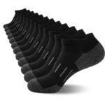 12 Pairs Of Men'S Cushioned Short Socks For Sports And Running Performance.