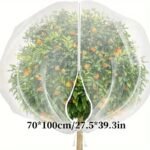 Pe Material Fruit Tree Protective Net Bags With Zipper And Drawstring - Bird, Pest, And Deer Barrier Mesh Cover For Apple Trees And Blueberry Bushes - Insect And Cicada Protection Nets - Image 3
