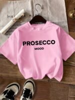 Letter Print T-Shirt, Short Sleeve Crew Neck Casual Top, Women'S Clothing - Image 3