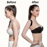 1 Women'S Invisible Breathable Posture Correcting Belt, Comfortable Back Support, Solid Color, Woven, Young Style, For Sports, Running, Sitting, Standing, Christmas, Halloween Gift