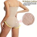 1Pc High-Compression Women'S Shapewear Bodysuit | Backless, Adjustable Strap, Elastic Hip Lift, Thin Waist Design For Tummy Control, Full Bust Support, Skinny Sleeveless Fit, Plus Size, Modeling Romper, Comfortablefit - Image 10