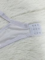 1Pc Women'S Plus Size Wire-Free Breathable Bra With Front Bow Detail - Full Coverage Comfort Fit Sexy Elegant Design, No Padding, Solid Color, Year-Round Versatile For Everyday & Special Occasions, Occasion Lingerie, Decorative Bow Design, Smooth Texture Fabric - Image 10