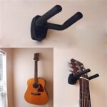 1Pc Black Wall-Mounted Guitar Stand - Abs Material, Secure Home Instrument Display Hook For Guitars, Protects Against Scratches & Dust, Easy Access Design, Display Guitar Stand | Sleek Black Finish | Abs Resin Construction, Guitar Wall Mount - Image 6