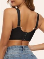 1Pc Elegant Nylon Wireless Bra For Women - Seamless, No Underwire, Removable Pads, Adjustable Straps, High Softness, Breathable, Anti-Sagging, Comfortable, Shockproof For Yoga, Pilates, Fitness, Running, Daily Wear - All Seasons Suitable - Image 8