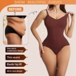 1Pc High-Compression Women'S Shapewear Bodysuit | Backless, Adjustable Strap, Elastic Hip Lift, Thin Waist Design For Tummy Control, Full Bust Support, Skinny Sleeveless Fit, Plus Size, Modeling Romper, Comfortablefit - Image 6